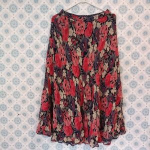 Coldwater Creek Skirt Reversible floral & flowy